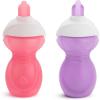 imageMunchkin Click Lock Flip Straw Toddler Sippy Cup 9 Ounce 2 Pack PinkPurple2 Count Pack of 1