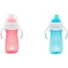 imageMunchkin GentleTM Transition Sippy Cup Bundle with Trainer Handles 10 Ounce Pink and BlueBluePink