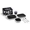 imageMunchkin Grown Ups Table Toddler Dining Set Featuring Stainless Steel Utensils Black