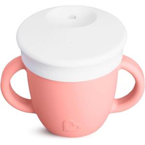 imageMunchkin Cest Silicone Training Sippy Cup with Lid for Babies and Toddlers 6 oz MintCoral