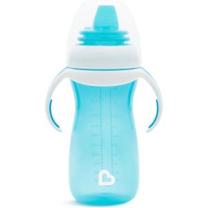 imageMunchkin GentleTM Transition Sippy Cup Bundle with Trainer Handles 10 Ounce Pink and BlueBlue