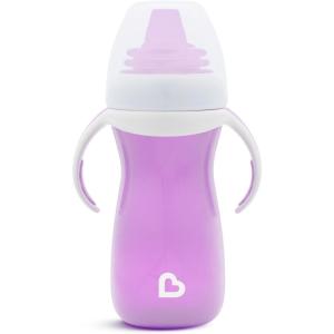 imageMunchkin GentleTM Transition Sippy Cup Bundle with Trainer Handles 10 Ounce Pink and BluePurple