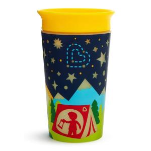 imageMunchkin Miracle 360 Degree Glow in The Dark Sippy Cup 9 Ounce Astronaut RedCamping