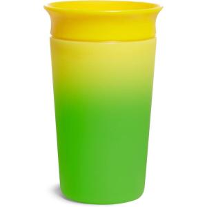 imageMunchkin Miracle 360 Sippy Cup for Toddlers Color Changes with Cold Drinks 9 Ounce BlueYellow