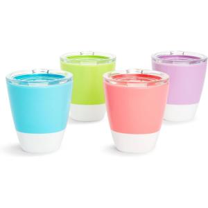 imageMunchkin Splash Open Toddler Cups with Training Lids 7 Ounce Multicolored 4 PackBlueGreenPinkPurple