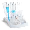 imageMunchkin Fold Baby Bottle Drying Rack  Compact Design Folds Flat for Easy Storage WhiteGrey