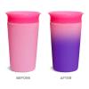 imageMunchkin Miracle 360 Sippy Cup for Toddlers Color Changes with Cold Drinks 9 Ounce 2 Pack PinkYellowPinkYellow