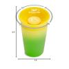 imageMunchkin Miracle 360 Sippy Cup for Toddlers Color Changes with Cold Drinks 9 Ounce 2 Pack PinkYellowPinkYellow