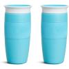 imageMunchkin Sippy Cup for Toddlers Miracle 360 Cup with Straw and Open Sipper Lid Grow with Me Kit 14 Ounce 14 Ounce PinkBlue