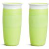 imageMunchkin Sippy Cup for Toddlers Miracle 360 Cup with Straw and Open Sipper Lid Grow with Me Kit 14 Ounce 14 Ounce PinkGreen