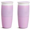 imageMunchkin Sippy Cup for Toddlers Miracle 360 Cup with Straw and Open Sipper Lid Grow with Me Kit 14 Ounce 14 Ounce PinkPurple