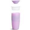 imageMunchkin Sippy Cup for Toddlers Miracle 360 Cup with Straw and Open Sipper Lid Grow with Me Kit 14 Ounce 14 Ounce PinkPurple
