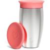 imageMunchkin Stainless Steel Sippy Cups for Toddlers 13 Spill Proof Miracle 360 Cup Insulated 10 Ounce PinkPink