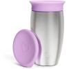 imageMunchkin Stainless Steel Sippy Cups for Toddlers 13 Spill Proof Miracle 360 Cup Insulated 10 Ounce PinkPurple
