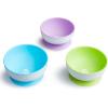 imageMunchkin Stay Put Suction Bowls for Baby and Toddler 3 Pack BlueGreenPurple3pc Bowls  Purple