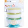 imageMunchkin Stay Put Suction Bowls for Baby and Toddler 3 Pack BlueGreenPurple3pc Bowls  Yellow