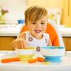 imageMunchkin Stay Put Suction Bowls for Baby and Toddler 3 Pack BlueGreenPurple3pc Bowls  Yellow