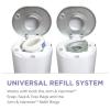 imageMunchkin UV Diaper Pail 1 in Odor Control Includes 1 UV Snap Seal ampamp Toss Bag and 1 UV Refill RingUV Diaper Pail