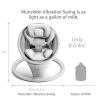 imageMunchkin Vibration Baby Swing Light Grey  BluetoothEnabled Smart Seat with Music Motion and SoundsSwing with Vibration