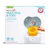 imageMunchkin Arm ampamp Hammer Diaper Pail Snap Seal ampamp Toss Refill Bags Holds up to 600 Newborn Diapers 20 Pack20 Pack