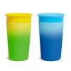 imageMunchkin Miracle 360 Sippy Cup for Toddlers Color Changes with Cold Drinks 9 Ounce 2 Pack PinkYellowBlueYellow