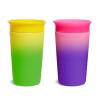 imageMunchkin Miracle 360 Sippy Cup for Toddlers Color Changes with Cold Drinks 9 Ounce 2 Pack PinkYellowPinkYellow