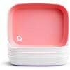 imageMunchkin Splash 4 Piece Toddler Plates PinkPurplePinkPurple 4pc Plates