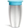 imageMunchkin Stainless Steel Sippy Cups for Toddlers 13 Spill Proof Miracle 360 Cup Insulated 10 Ounce PinkBlue