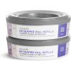 imageMunchkin UV Diaper Pail Refill Rings Holds up to 544 Newborn Diapers 2 PackWaste Bag