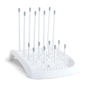 imageMunchkin Fold Baby Bottle Drying Rack  Compact Design Folds Flat for Easy Storage WhiteGrey