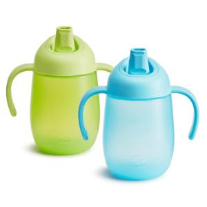 imageMunchkin Simple Clean Trainer Sippy Cup with Handles 6 Months 7 Ounce BlueGreen