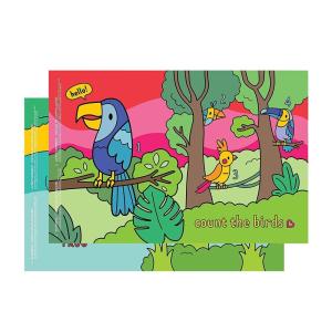 imageMunchkin Story Mat BPA Free Disposable Placemats for Kids 18 Pack 2 Designs