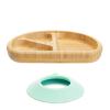 imageMunchkin Bambou Divided Suction Plate  EcoFriendly Bamboo Dinnerware for Babies and Toddlers