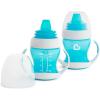 imageMunchkin Gentle Transition Sippy Trainer Cup 4 Ounce 2 Pack Blue ampamp Gentle Transition Sippy Cup with Trainer Handles 10 Ounce BlueCup  Sippy Cup