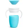 imageMunchkin Sippy Cup for 6 Month Old and Up Spill Proof Miracle 360 Toddler Cups with Transition Handles 7 Ounce 2 Pack BlueGreenBlue