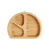 imageMunchkin Bambou Divided Suction Plate  EcoFriendly Bamboo Dinnerware for Babies and Toddlers