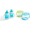 imageMunchkin Gentle Transition Sippy Trainer Cup 4 Ounce 2 Pack Blue ampamp Gentle Transition Sippy Cup with Trainer Handles 10 Ounce BlueCup  FOOD 10861