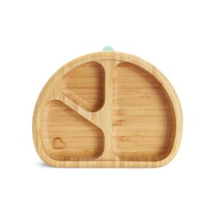 imageMunchkin Bambou Divided Suction Plate  EcoFriendly Bamboo Dinnerware for Babies and Toddlers