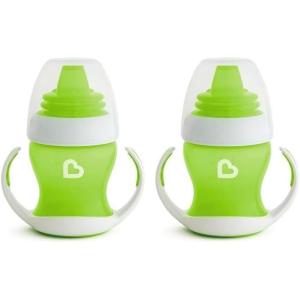 imageMunchkin Gentle Transition Sippy Trainer Cup 4 Ounce Green Pack of 2Green
