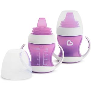 imageMunchkin Gentle Transition Sippy Trainer Cup 4 Ounce Green Pack of 2Purple