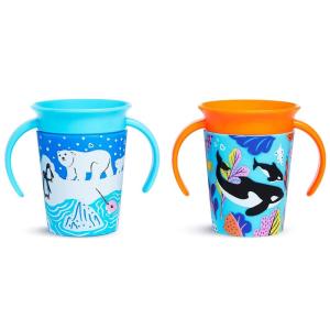 imageMunchkin Miracle 360 Wildlove Sippy Cup 6 Oz 2 Pack OrcaPolar BearPolar BearOrca