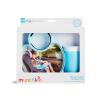 imageMunchkin Carseat Tray with Miracle 360 Sippy Cup for Toddlers 13  Travel ampamp Road Trip Accessory for Kids MessFree Snacking and Spill Proof Drinking in The Car GreenBlue