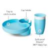 imageMunchkin Carseat Tray with Miracle 360 Sippy Cup for Toddlers 13  Travel ampamp Road Trip Accessory for Kids MessFree Snacking and Spill Proof Drinking in The Car GreenBlue