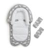 imageMunchkin Brica XtraGuard Head Support ampamp Strap Cover for Baby Car Seats with SilverIon Technology MountainsGrey