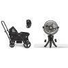 imageMunchkin Stroller Wagon and Stroller Fan  Baby Travel Gear for The Beach Shopping Trips Parks and More BlackStroller Wagon and Fan