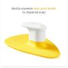 imageMunchkin Squeeze ampamp Scrub Silicone Brush with Soap Dispenser  Soft ampamp Soothing Bristle Baby Bath Brush ampamp Massager with Tapered Tip Great for Neck Folds Cradle Cap ampamp HardtoReach Spots