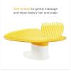 imageMunchkin Squeeze ampamp Scrub Silicone Brush with Soap Dispenser  Soft ampamp Soothing Bristle Baby Bath Brush ampamp Massager with Tapered Tip Great for Neck Folds Cradle Cap ampamp HardtoReach Spots