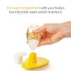 imageMunchkin Squeeze ampamp Scrub Silicone Brush with Soap Dispenser  Soft ampamp Soothing Bristle Baby Bath Brush ampamp Massager with Tapered Tip Great for Neck Folds Cradle Cap ampamp HardtoReach Spots