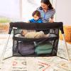 imageMunchkin UltraLite 3in1 Playard Travel Crib and Bassinet for Newborn Babies Up to 24 Months  Lightweight No Tool Assembly Mattress Plus Cover Included Black
