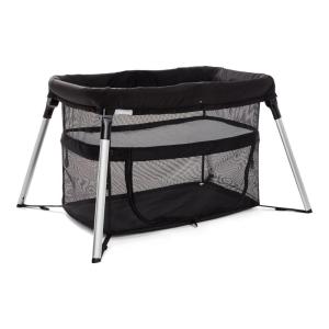 imageMunchkin UltraLite 3in1 Playard Travel Crib and Bassinet for Newborn Babies Up to 24 Months  Lightweight No Tool Assembly Mattress Plus Cover Included Black